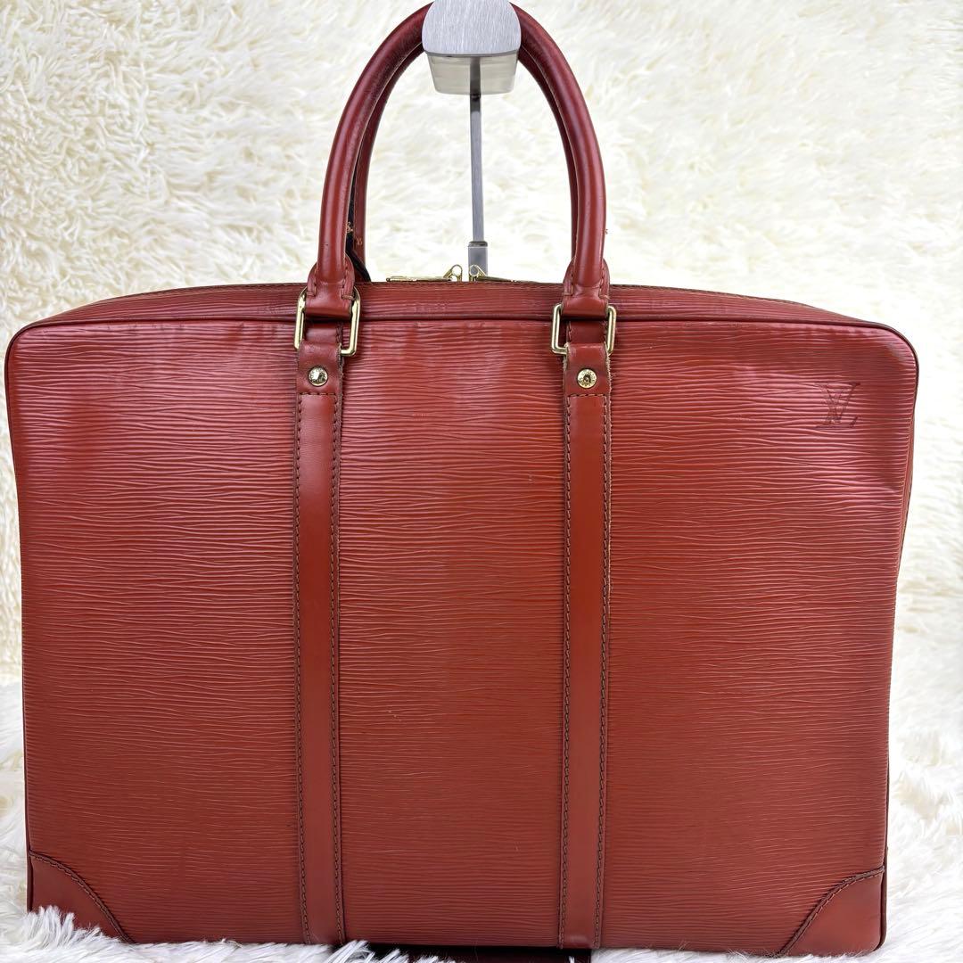 ルイヴィトン ポルトドキュマン ヴォワヤージュ ビジネスバッグ ケニアブラウン