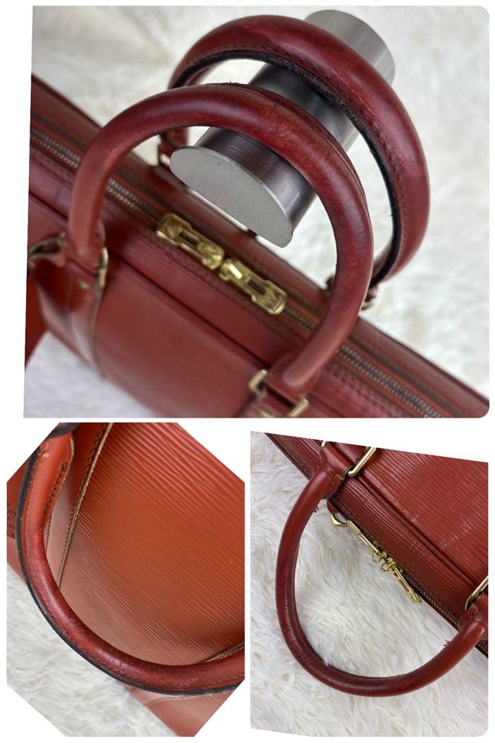 ルイヴィトン ポルトドキュマン ヴォワヤージュ ビジネスバッグ ケニアブラウン