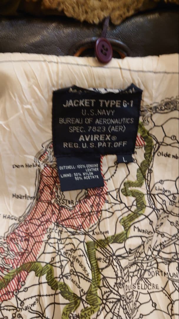 【ヴィンテージ】AVIREX G-1 レザーフライトジャケット