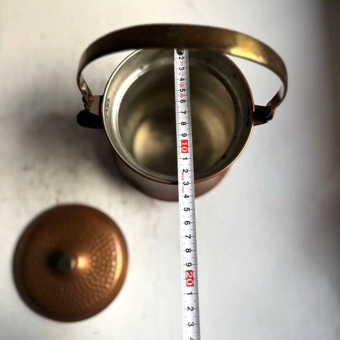 811 ヴィンテージ 純銅製ケトル やかん ポット 民芸 工芸 美品