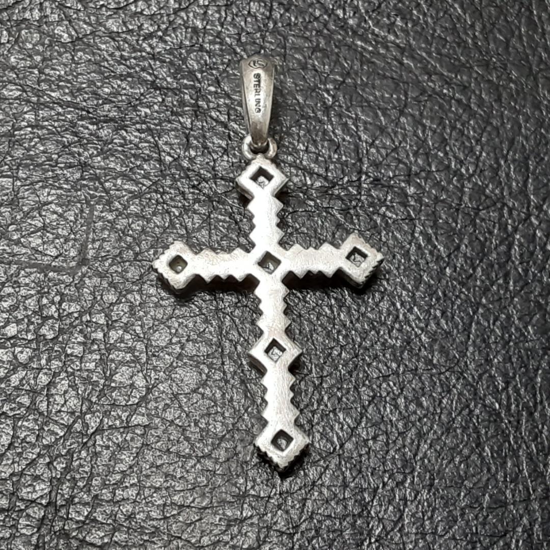 【 刻印あり/シルバー925】 ライオンハート ペンダント クロス