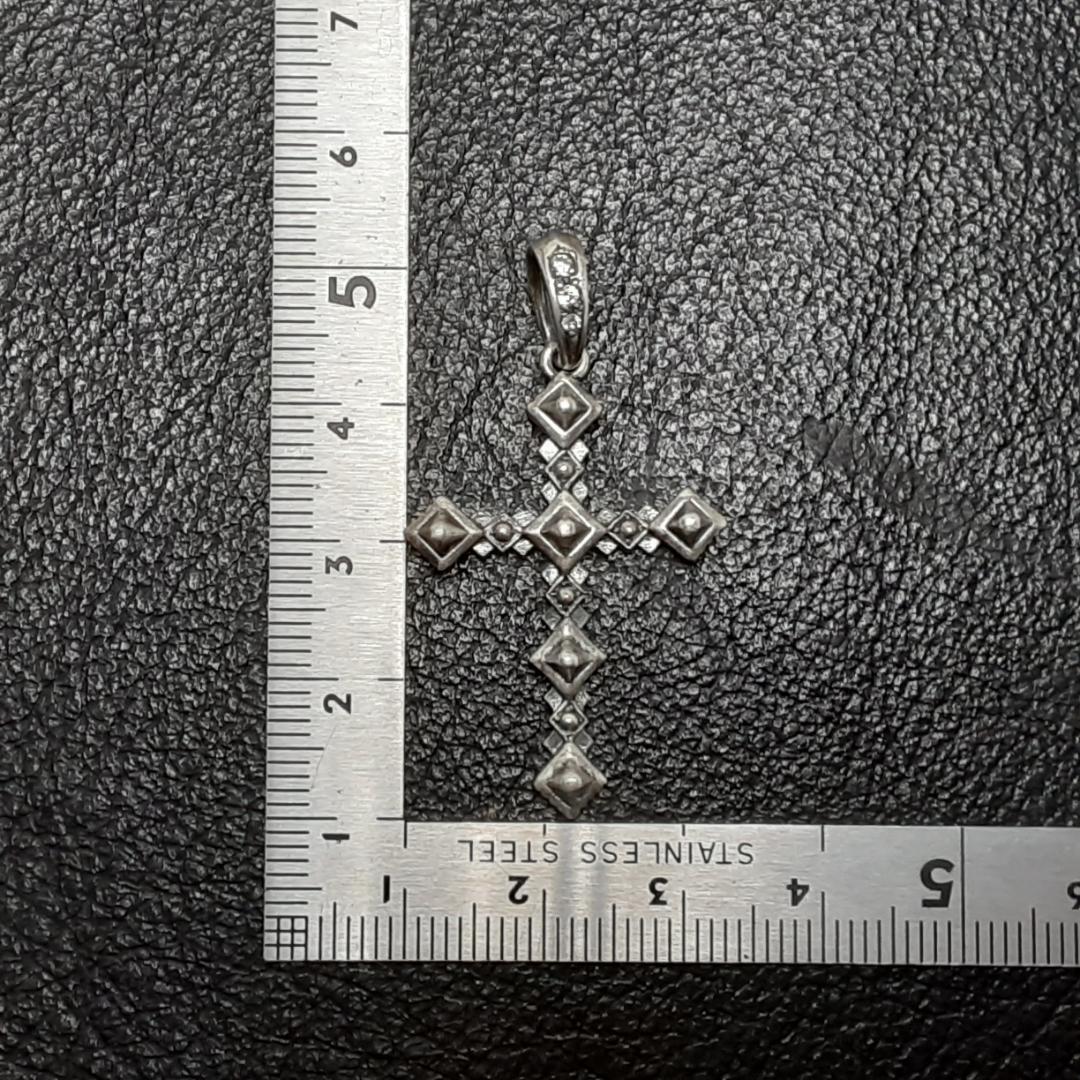 【 刻印あり/シルバー925】 ライオンハート ペンダント クロス