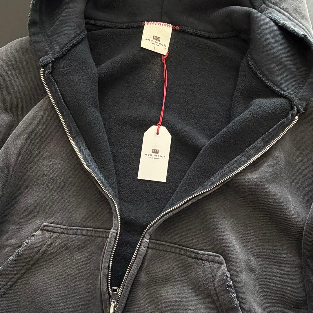 トップス MOOJI MOOJI US Oversize Zip Up Hoodie L