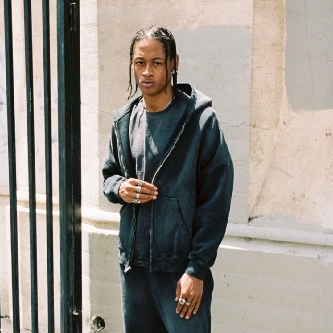 トップス MOOJI MOOJI US Oversize Zip Up Hoodie L