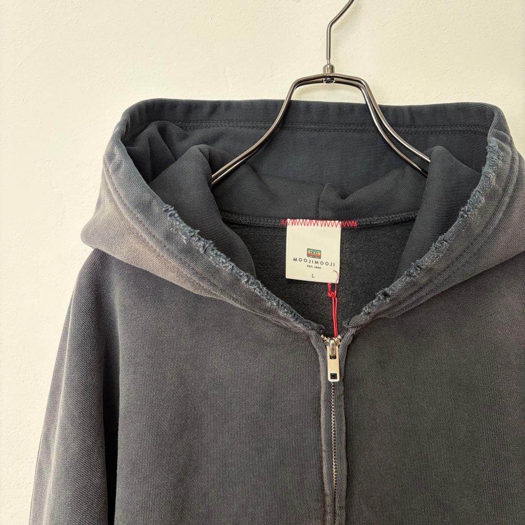 トップス MOOJI MOOJI US Oversize Zip Up Hoodie L