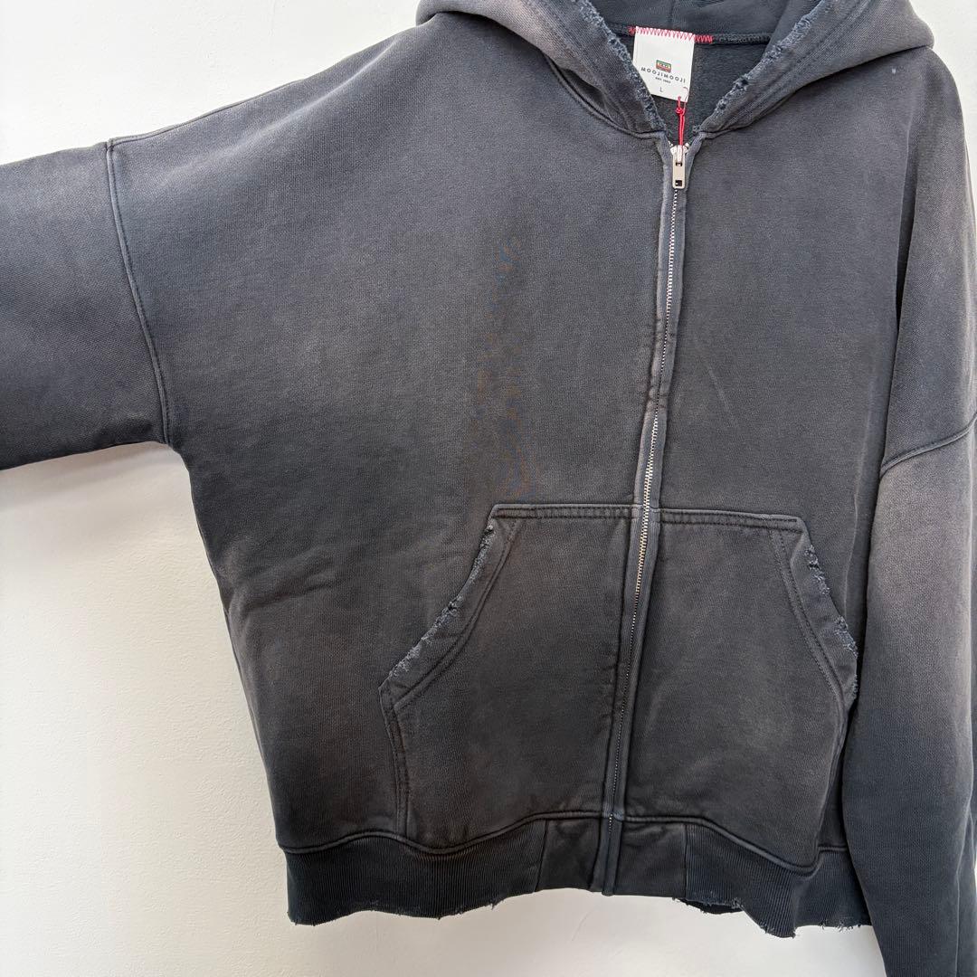 トップス MOOJI MOOJI US Oversize Zip Up Hoodie L