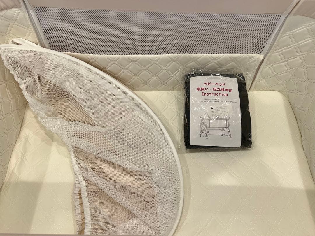 Kino Linpo ベビーベッド　ホワイト