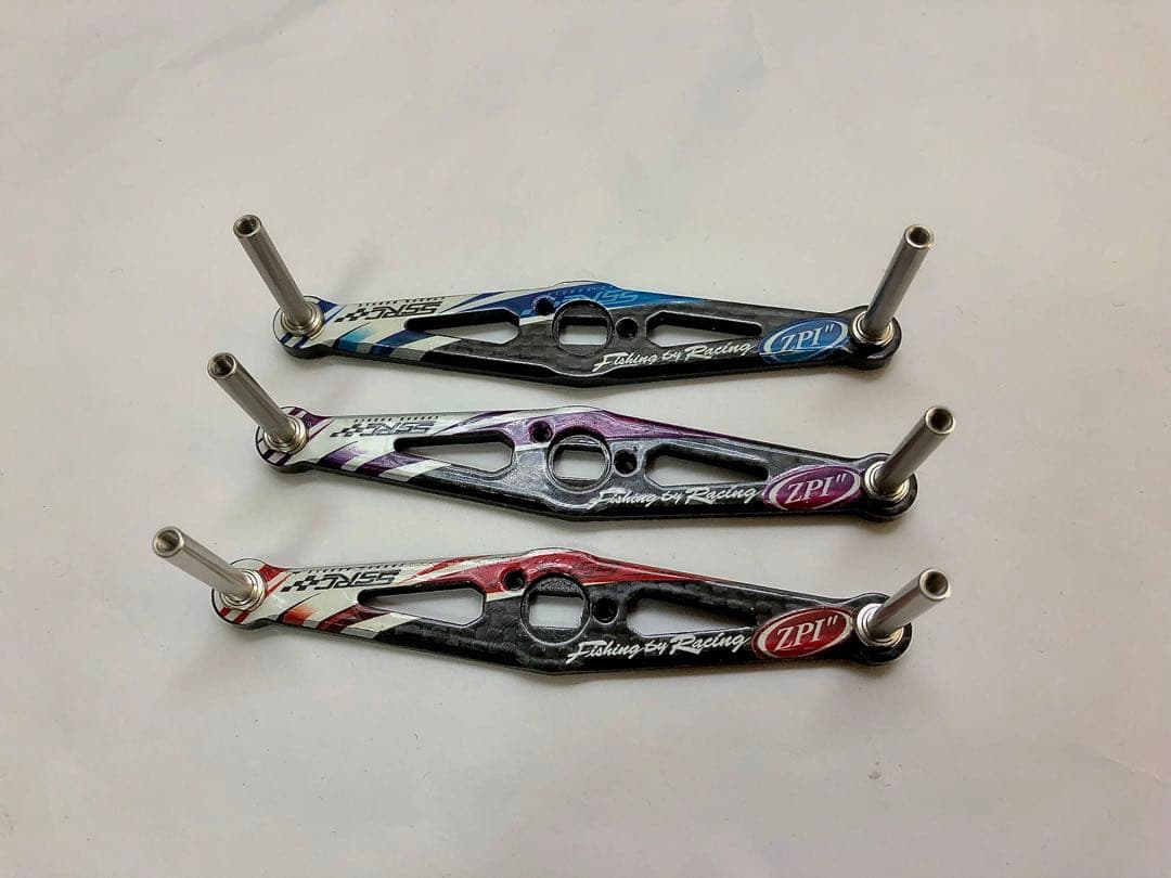 ＺＰＩ　ストレートカーボンハンドル　９２Ｄ　カラーグラフィックモデル　３本セット