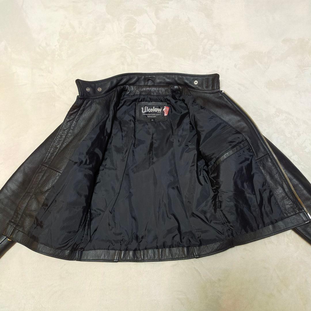 ULCOLOW　牛革　シングルライダースジャケット　38サイズ