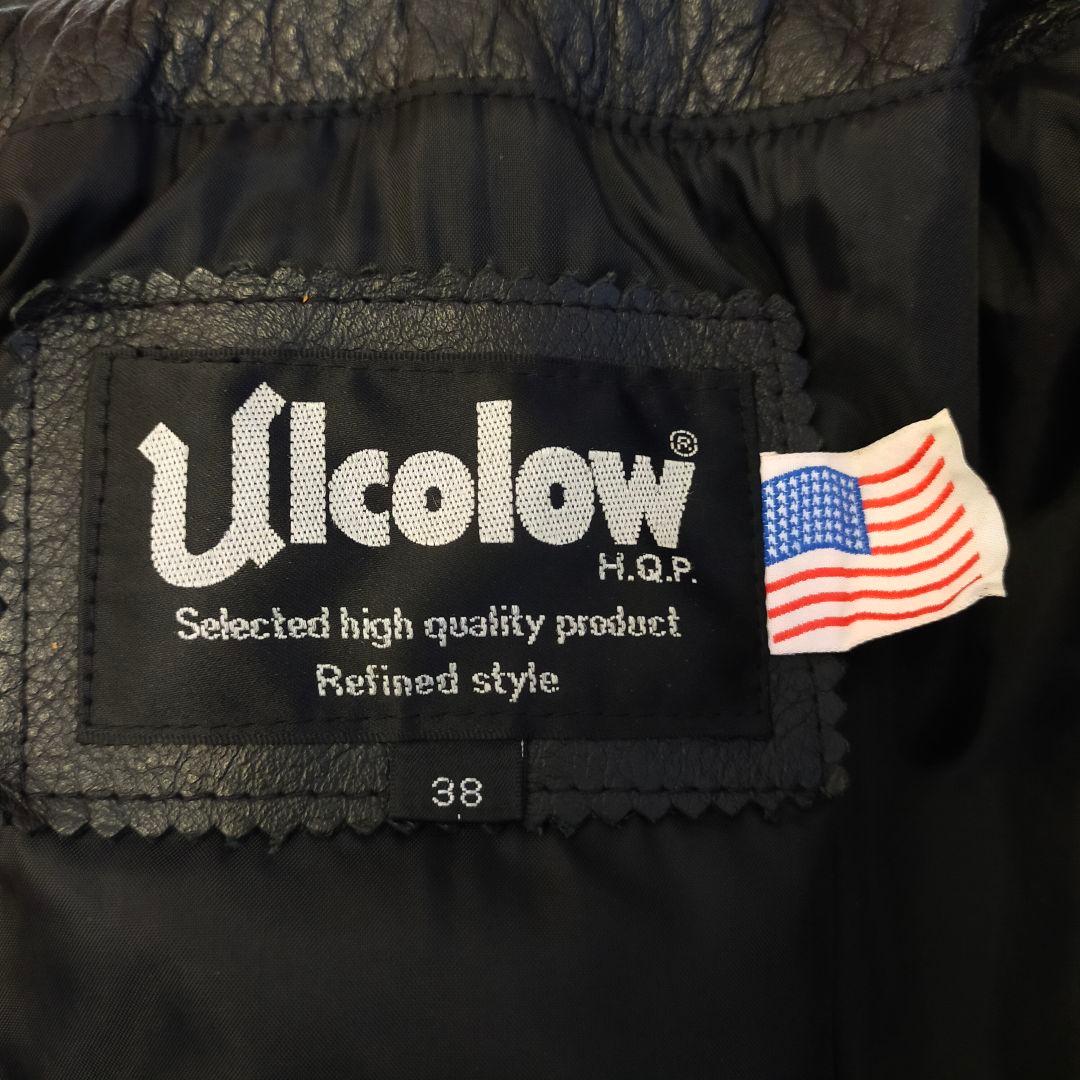 ULCOLOW　牛革　シングルライダースジャケット　38サイズ