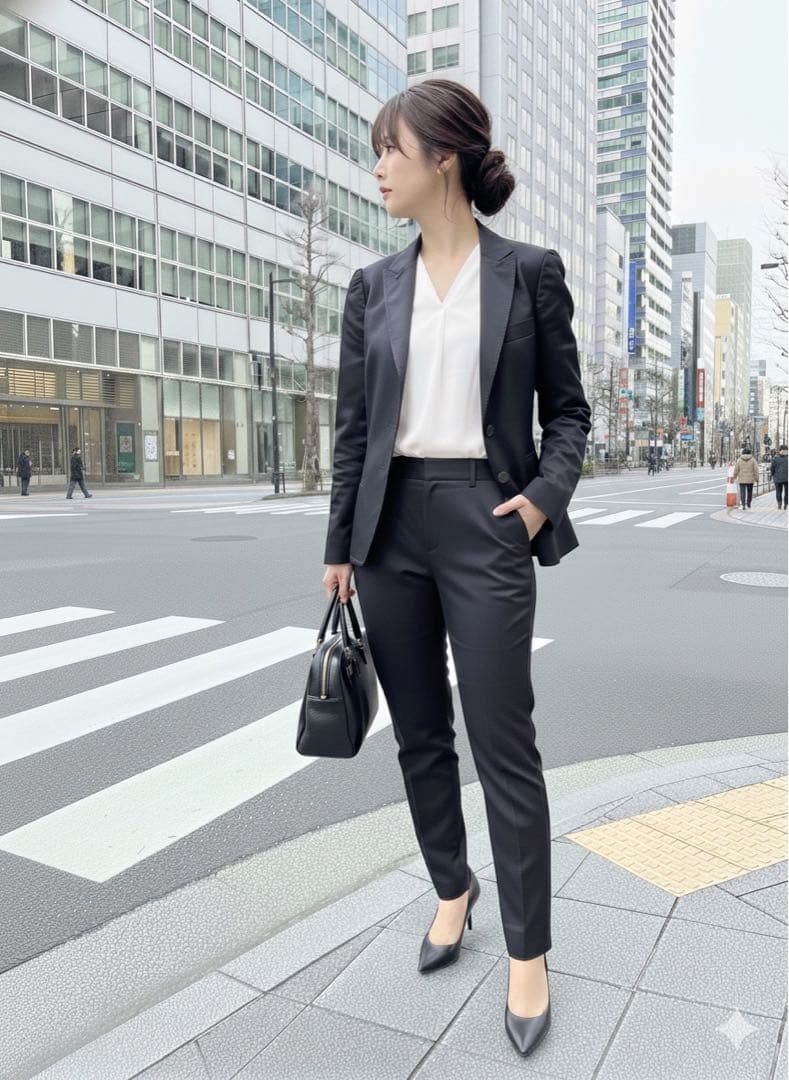 【美品】ドルチェ&ガッバーナ　レディースパンツスーツ　ネイビー　セットアップ　Ｍ