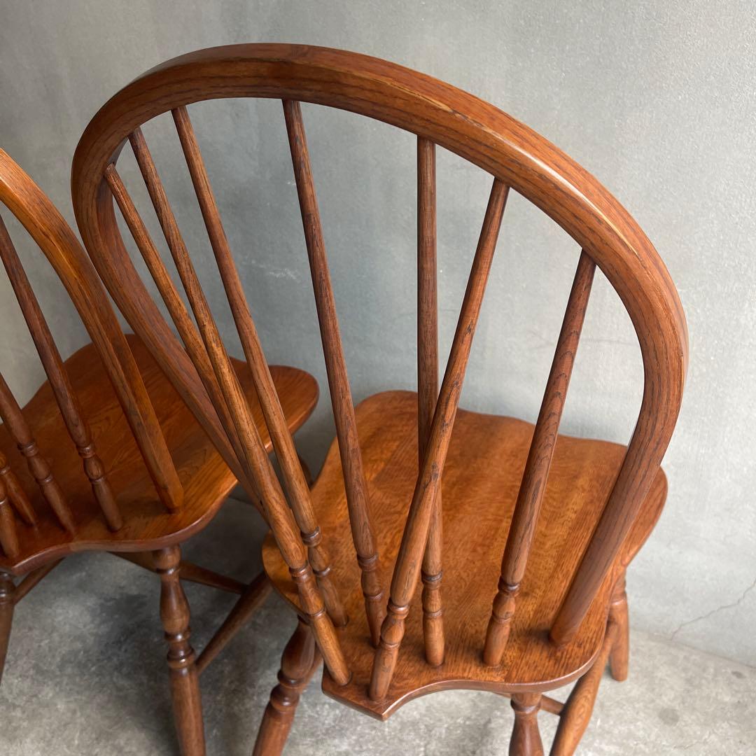 柏木工　ダイニングチェア　ウィンザーチェア　2脚セット