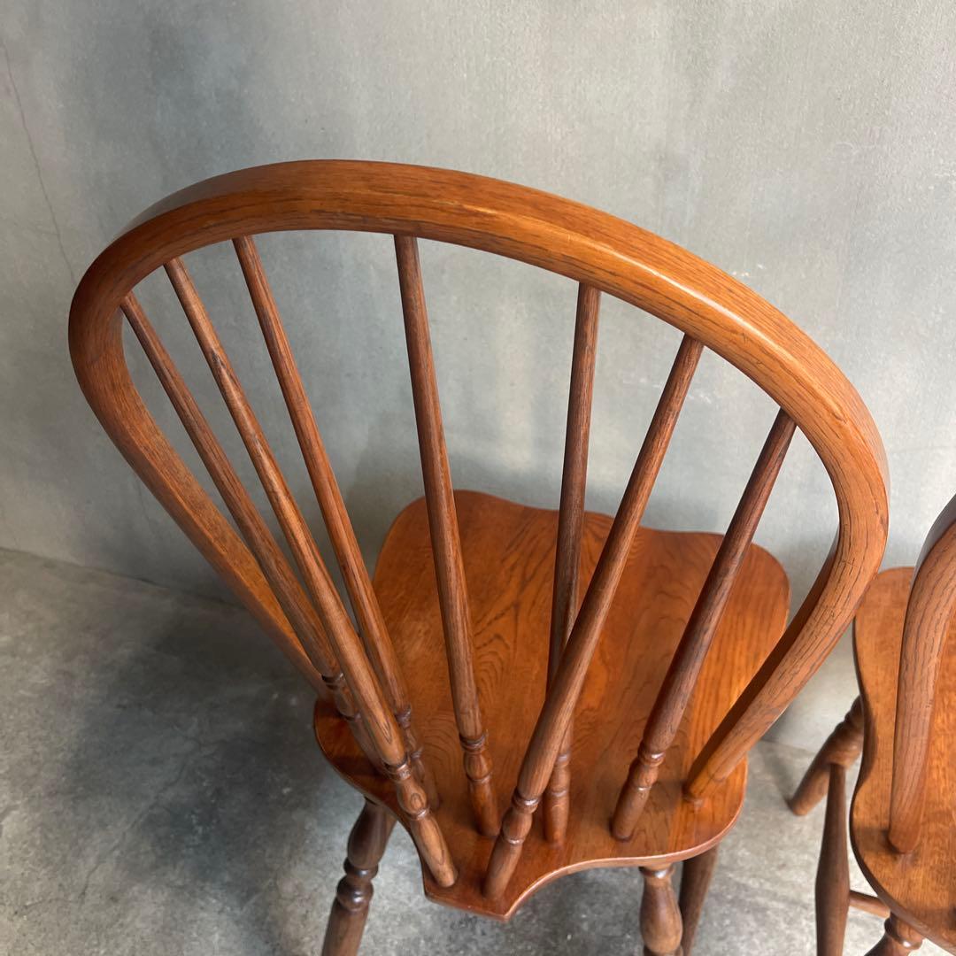 柏木工　ダイニングチェア　ウィンザーチェア　2脚セット