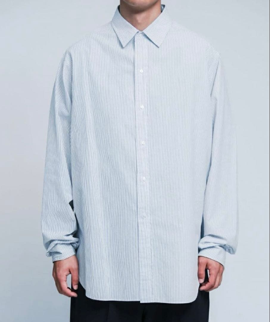 トップス A.PRESSE Regular Collar Shirt 4 stripe