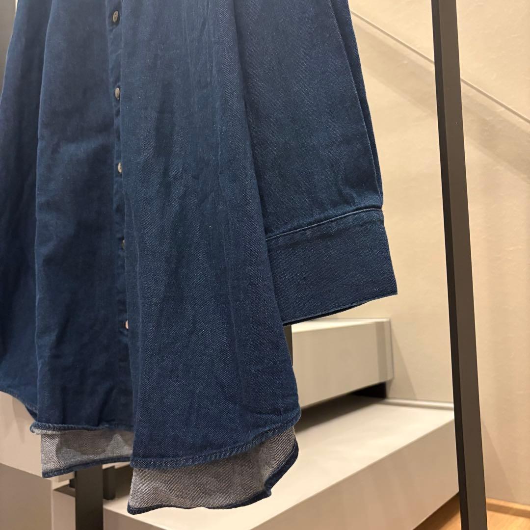 mizuiro ind デニムワイドシャツ　岡山デニム　タグ付き