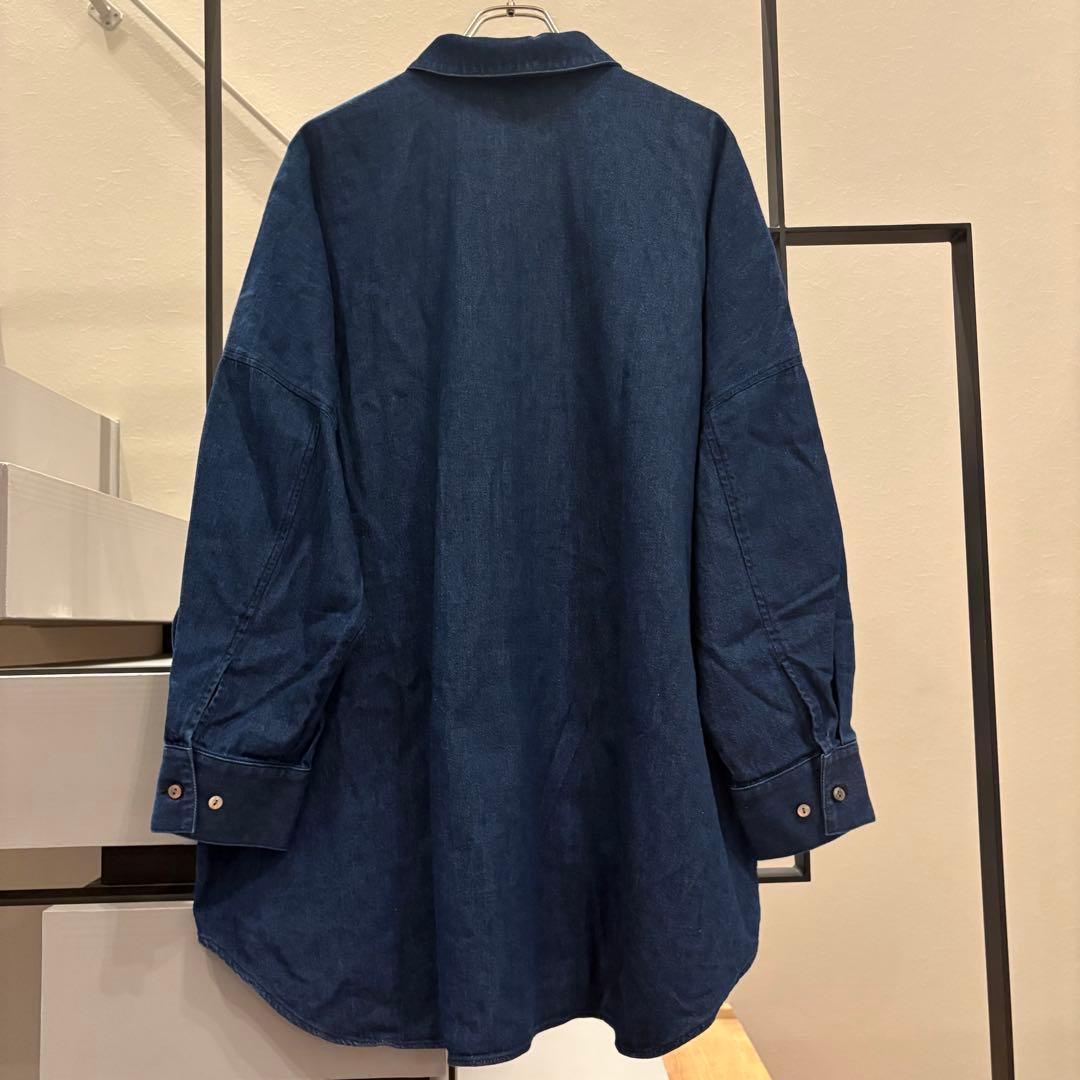 mizuiro ind デニムワイドシャツ　岡山デニム　タグ付き