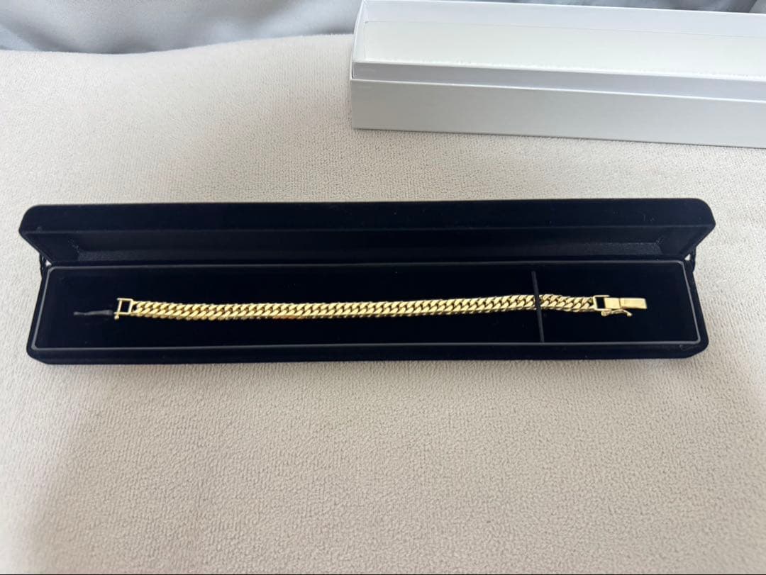 美品 喜平ブレスレット 6面ダブル k18 18金 ホールマーク刻印 喜平