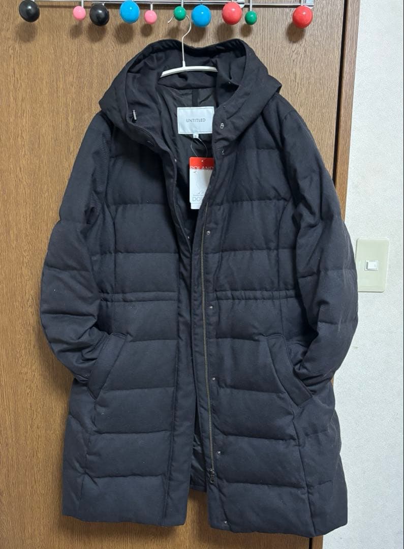 UNTITLED ブラック ダウンジャケット 48