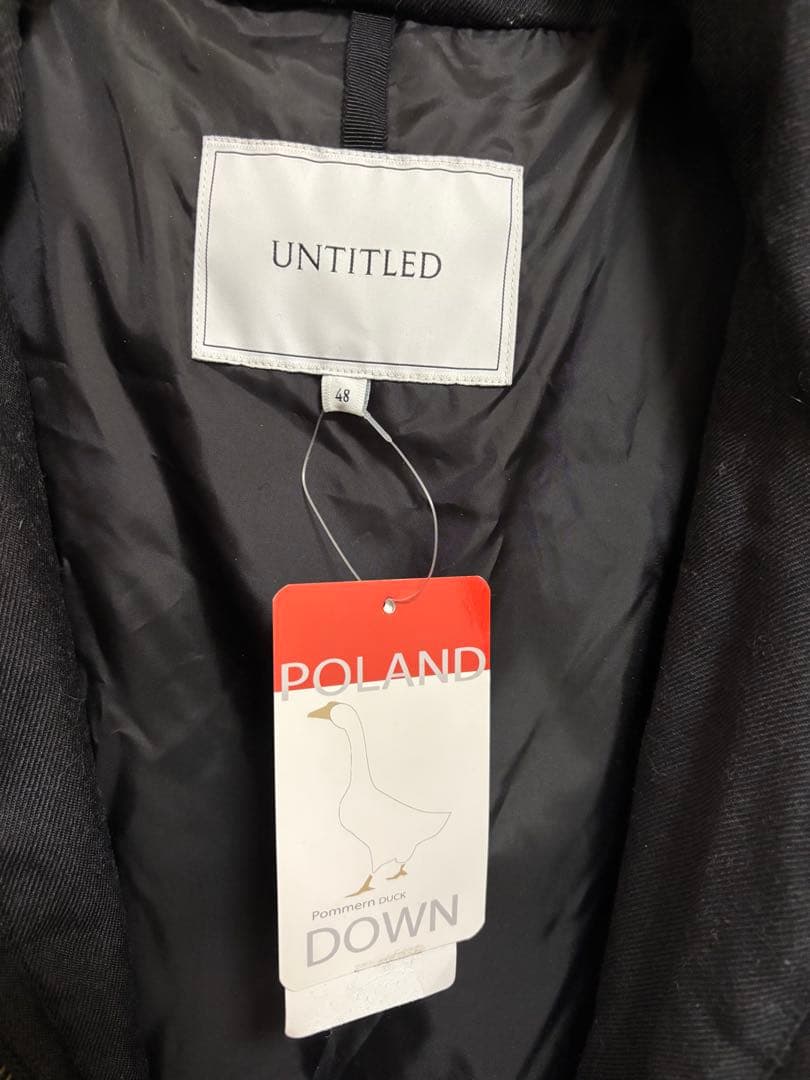 UNTITLED ブラック ダウンジャケット 48