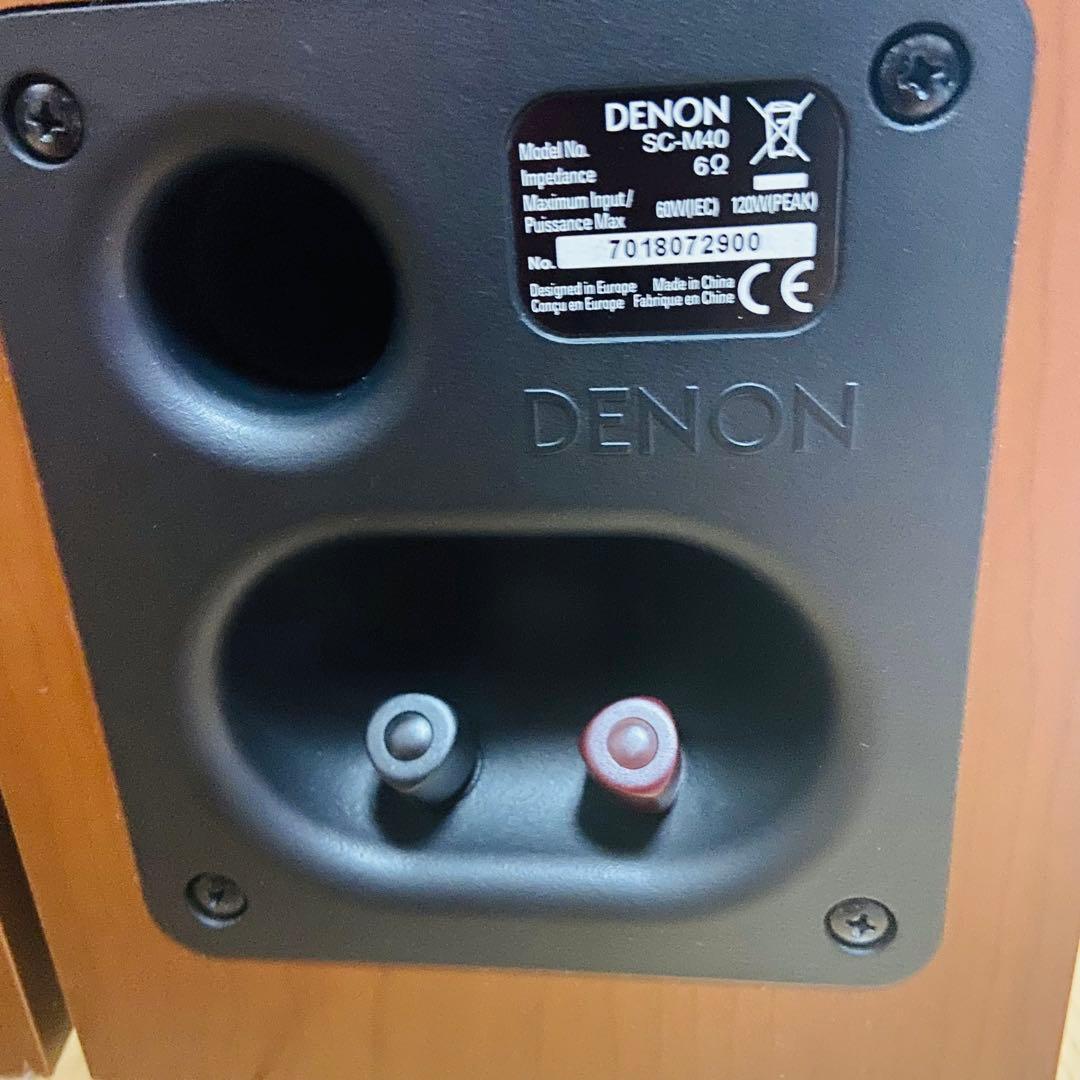 【美品】Denon SC-M40 チェリースピーカー　ペア