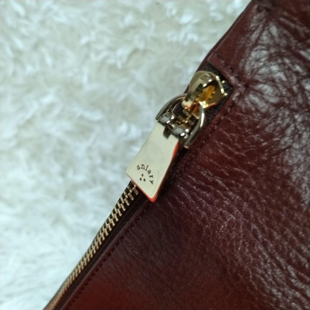 美品　aniary アニアリ　トートバッグ　オールレザー　サイドファスナー　A4