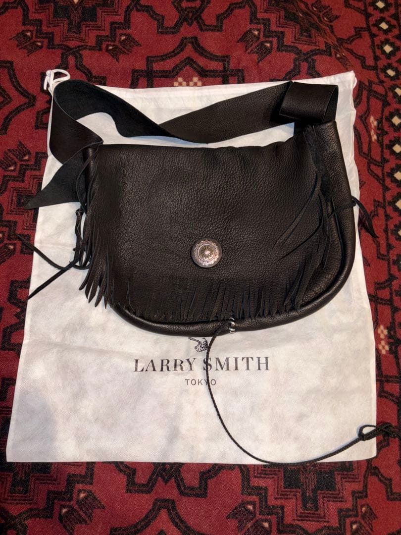 larry smith FRINGE BAG largeディアスキン　カスタム