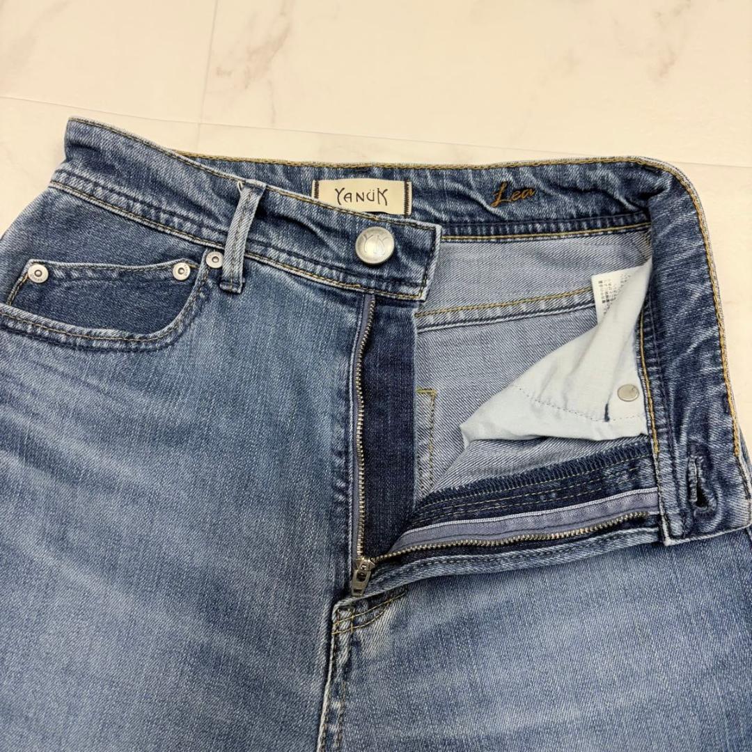 ヤヌーク　LEA ボーイズルーズ　ストレートデニムパンツ　24 ルーズ　レア