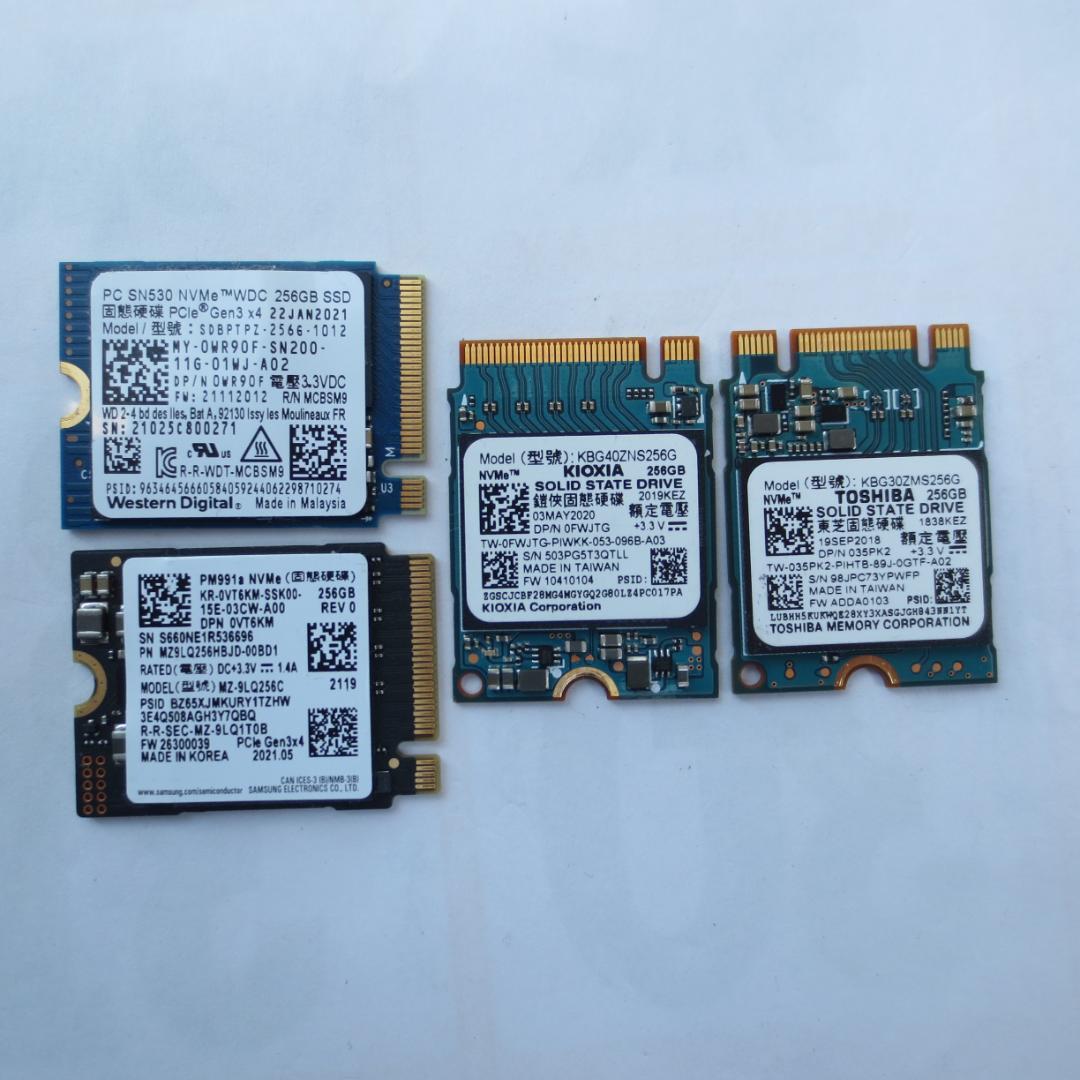 M.2 2230 NVMe SSD 256GB 4枚セット
