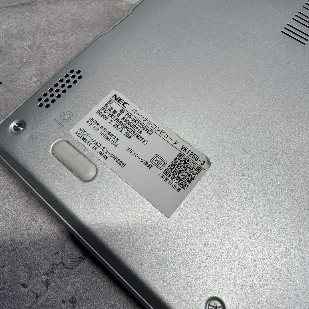 NEC VersaPro VKT25G-3 軽量ノートパソコン