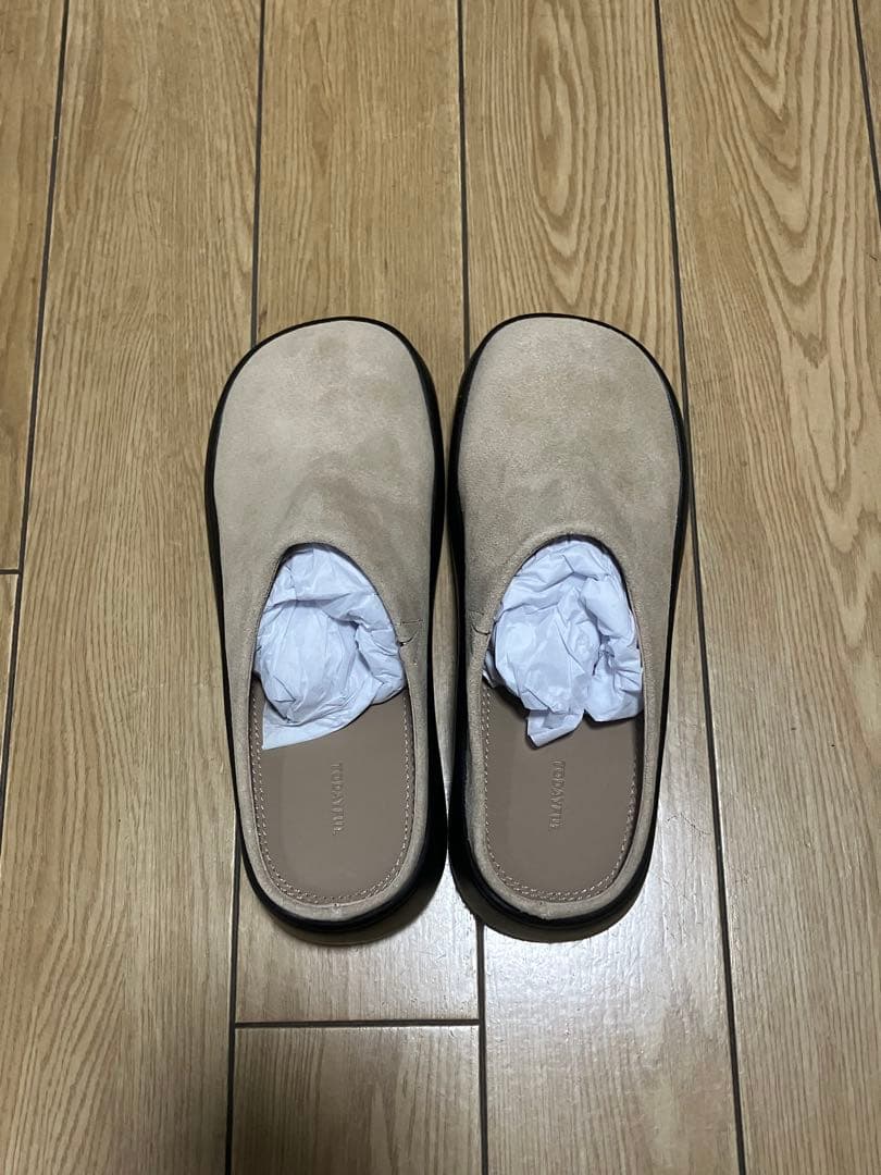TODAYFUL ボリュームソールサボ　スエード ベージュ