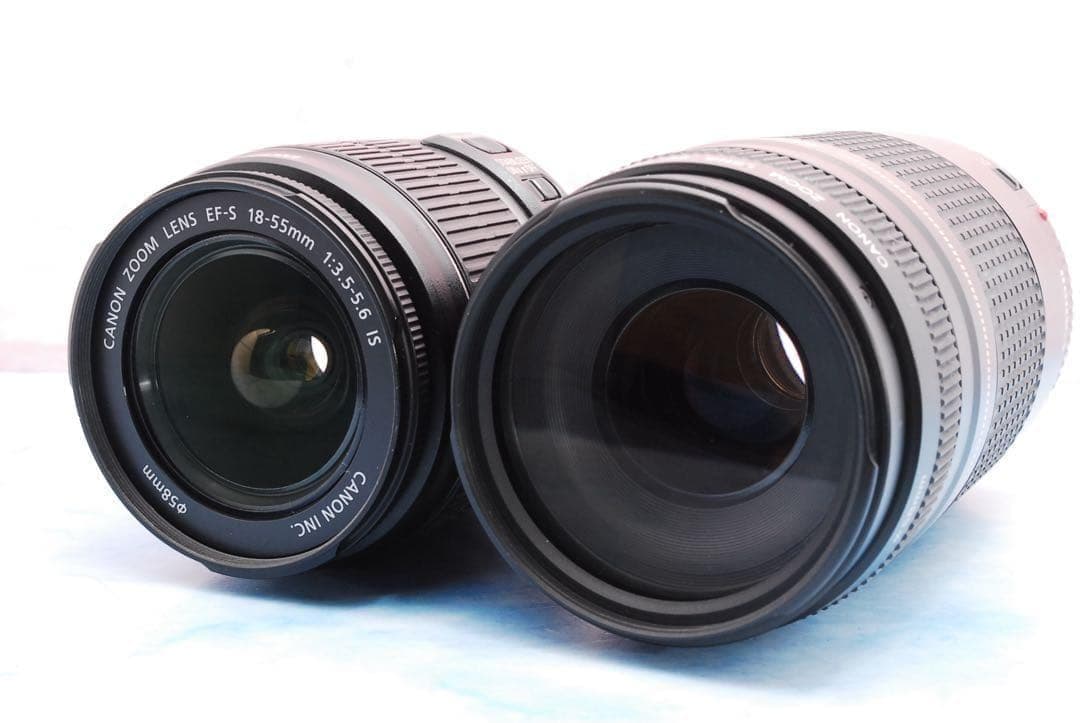 Canon Kiss X7i✨一眼レフカメラ✨手ぶれ補正＆超望遠のWレンズ