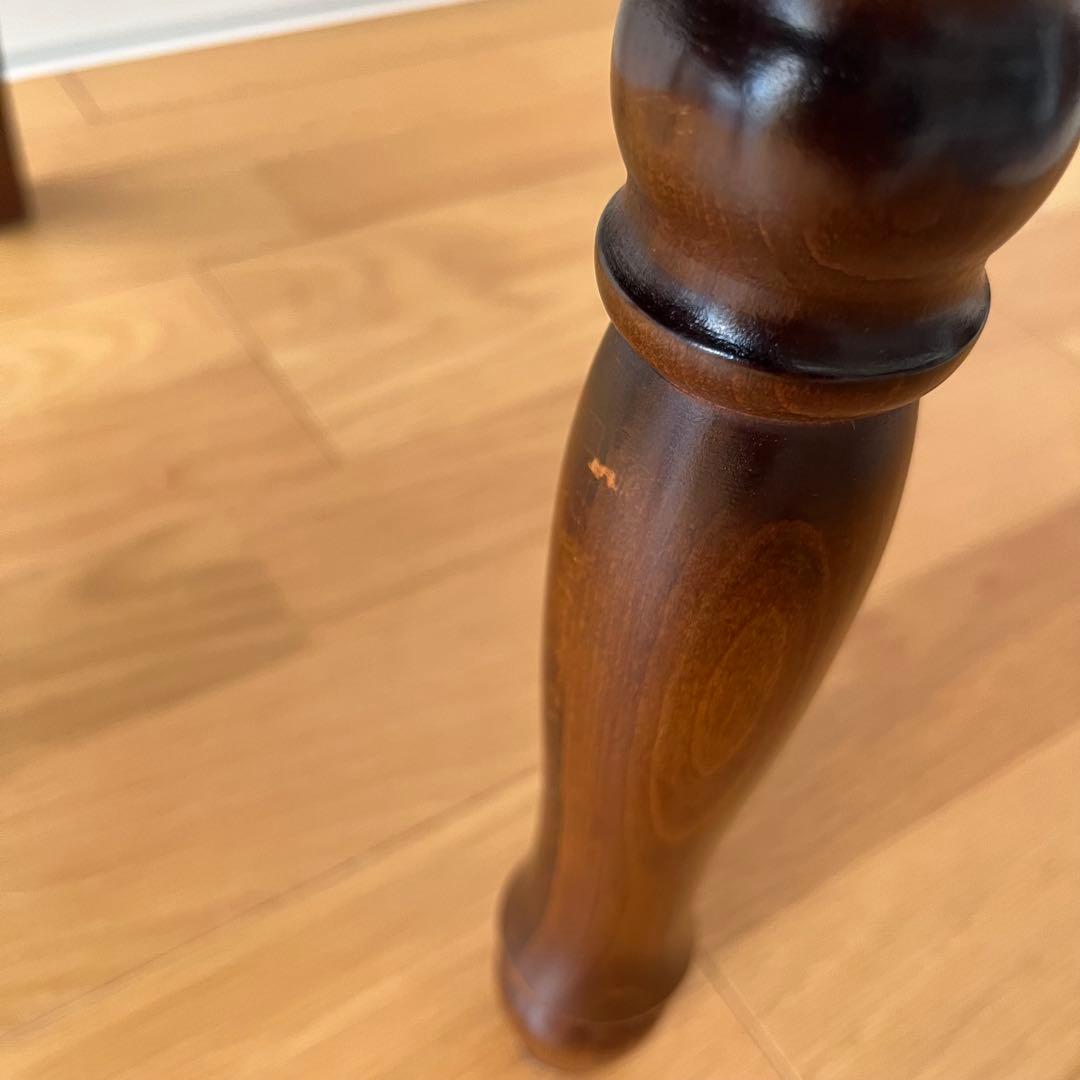 美品⭐︎ カリモク アームチェア 緑レザー 木製椅子 キツツキ　廃盤品　送料込み②