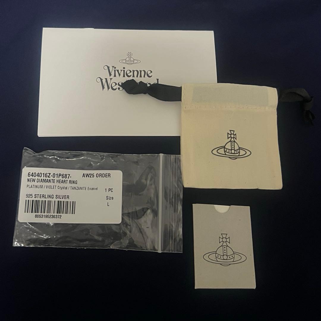 ヴィヴィアン　Vivienne Westwood 指輪　リング　ディアマンテ　紫