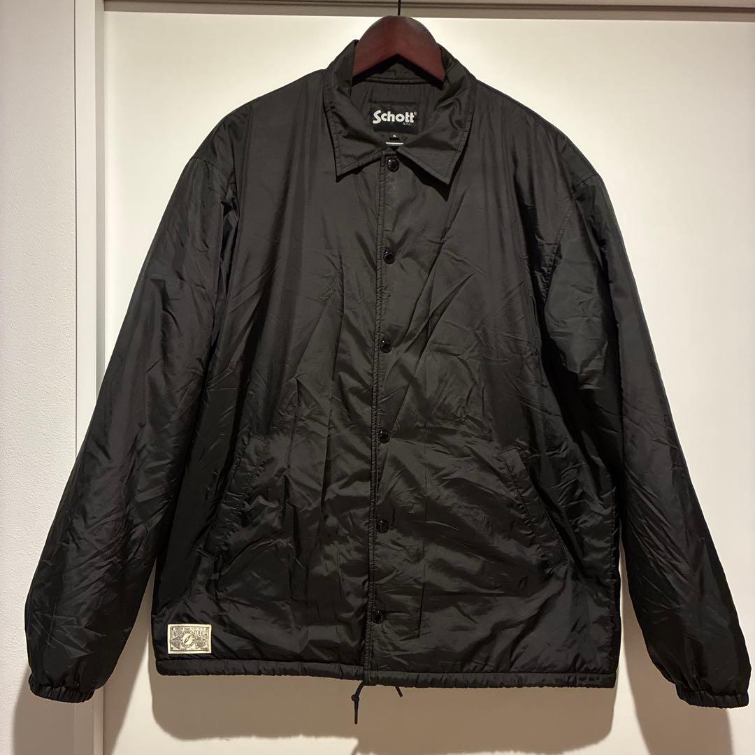 SCHOTT ショット コーチジャケット 裏ボア XL ブラック　良品
