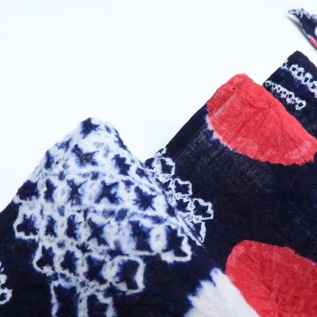 Y3283◆有松鳴海絞り 綿 仕付け糸付 手縫い仕立て 高級浴衣 洗える夏着物