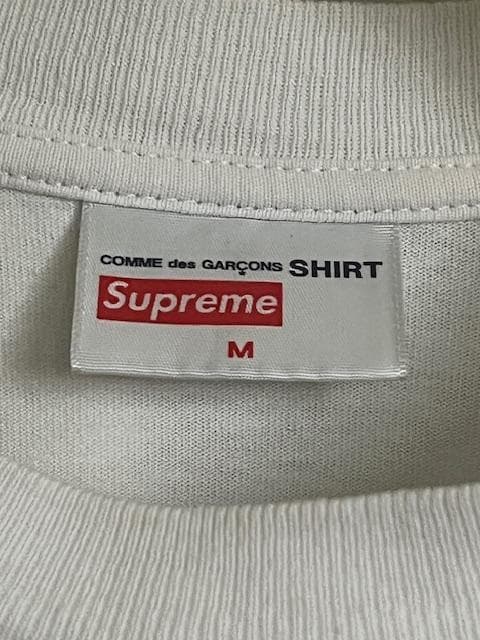 本物コムデギャルソン × シュプリーム ボックスロゴ SUPREME BOXロゴ