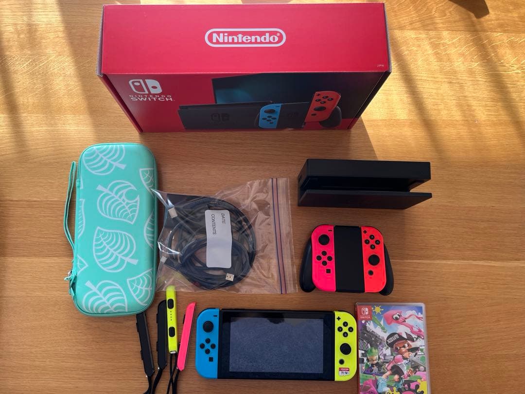 Nintendo Switch 本体 スプラトゥーン2、ジョイコン・S D付