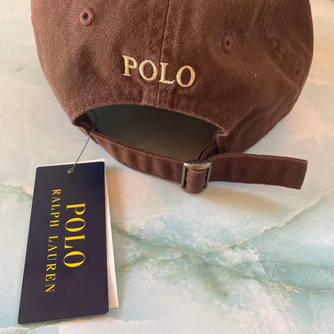 新品】 ナツメグブラウン 即日発送 ポロ ラルフローレン キャップ 帽子