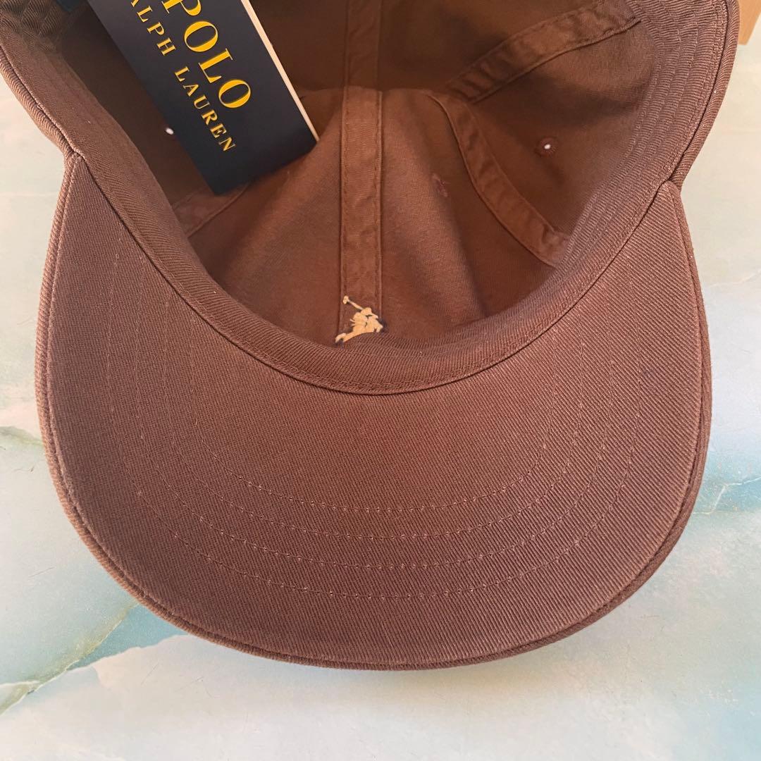 新品】 ナツメグブラウン 即日発送 ポロ ラルフローレン キャップ 帽子