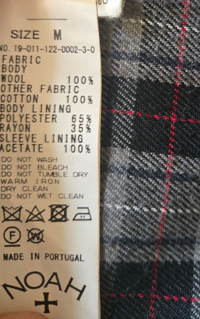 NOAH NYC ウールジャケット M