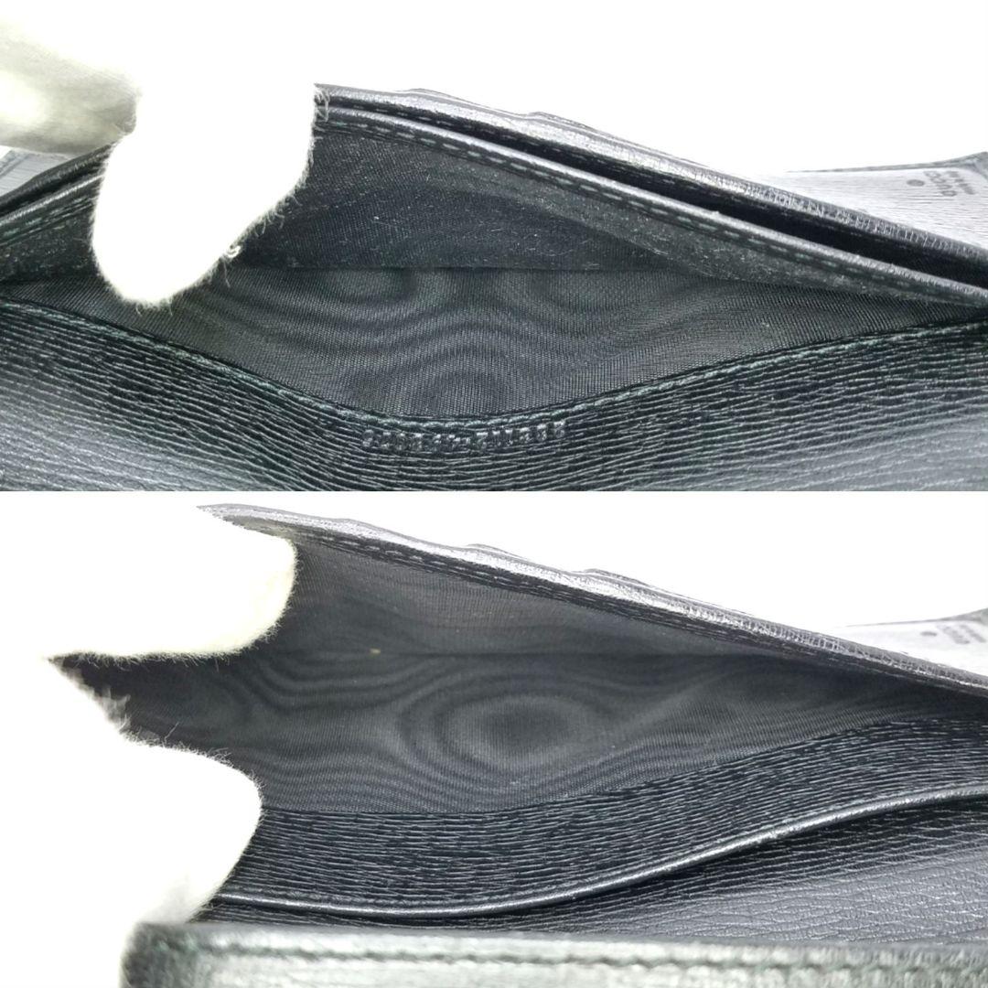 GUCCI グッチ インターロッキング レザー 革 長財布 コンチネンタル 黒