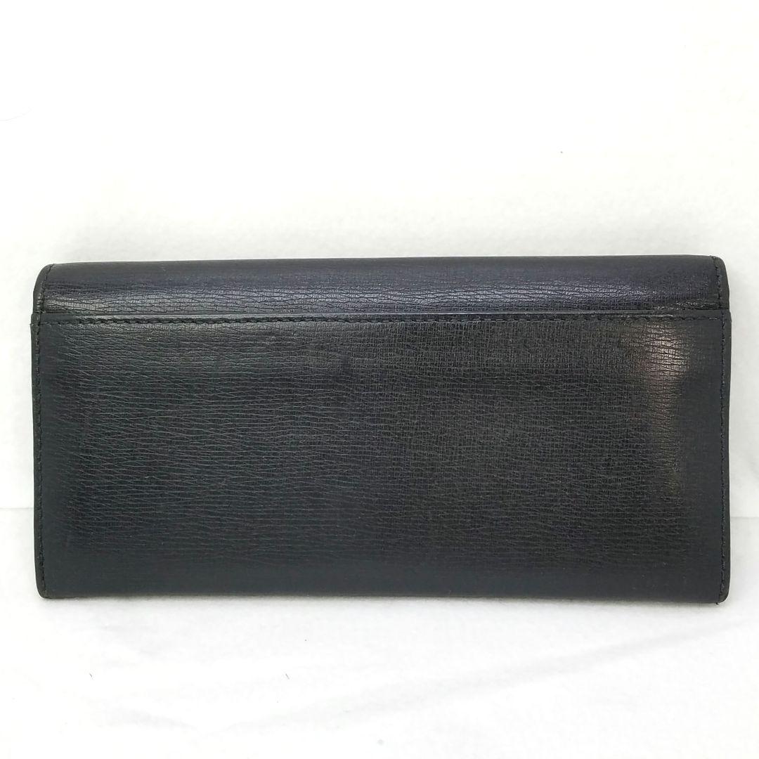 GUCCI グッチ インターロッキング レザー 革 長財布 コンチネンタル 黒