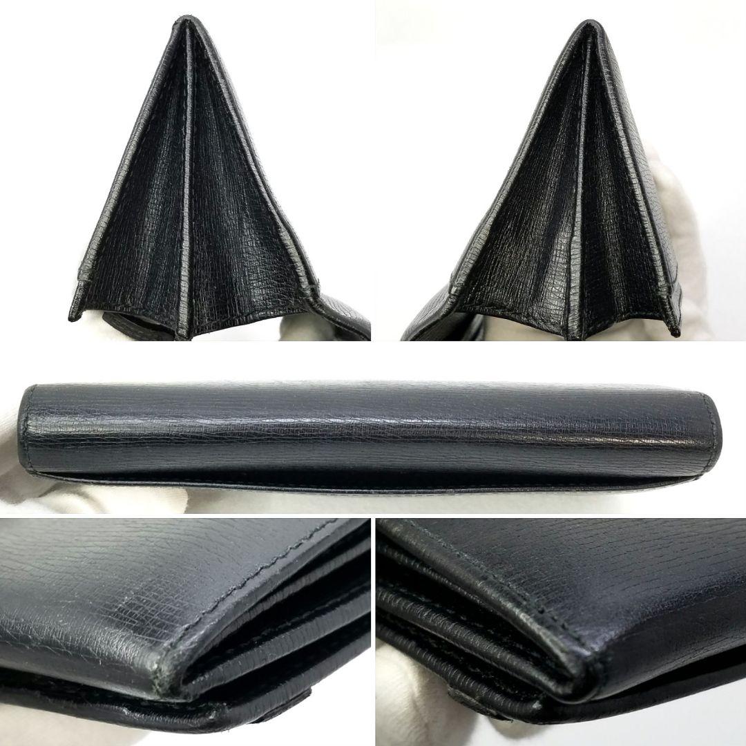 GUCCI グッチ インターロッキング レザー 革 長財布 コンチネンタル 黒