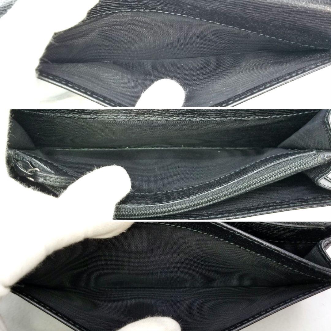 GUCCI グッチ インターロッキング レザー 革 長財布 コンチネンタル 黒