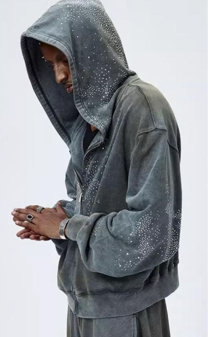 ラインストーンパーカー DND4DES