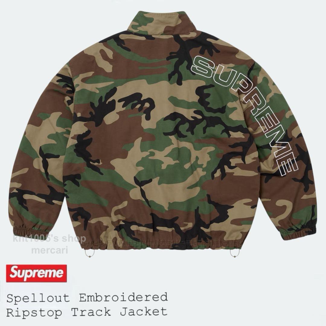 Supreme Spellout Track Jacket ジャケット カモ S