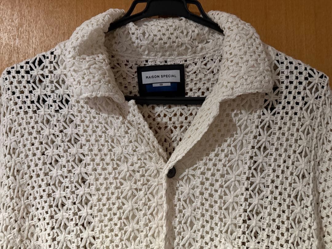 MAISON SPECIAL ホワイトレースシャツ