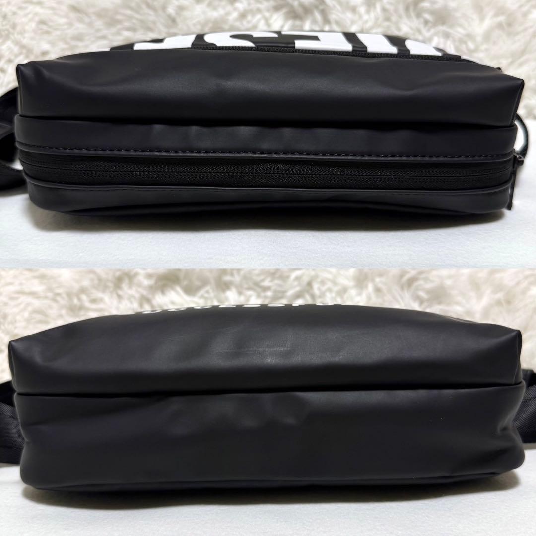 美品 DIESEL ディーゼル ボディバッグ ブラック 黒 ビッグロゴ