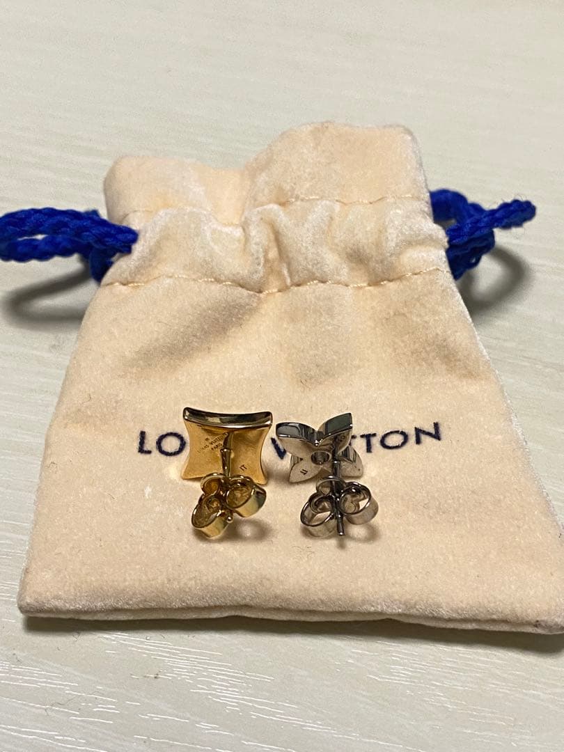 LOUIS VUITTON ピアスセット ゴールド シルバー　モノグラム