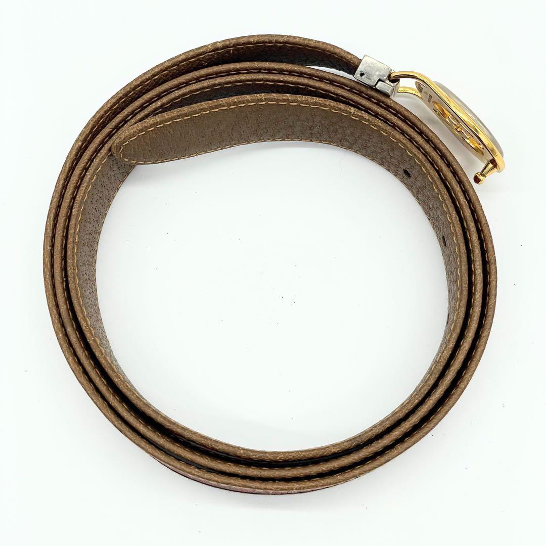 GUCCI グッチ オールドシェリーライン バックルベルト　GGロゴ